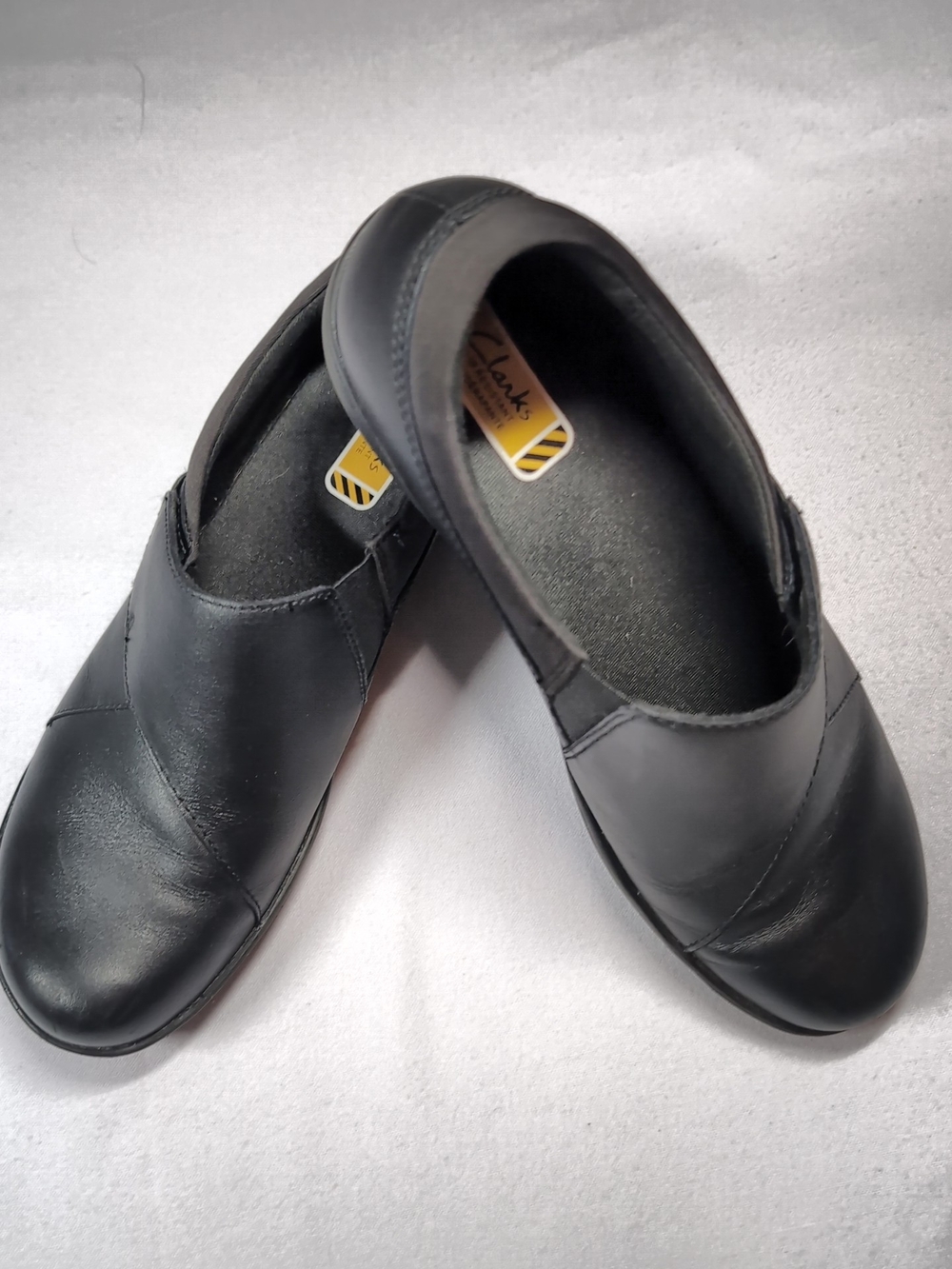Clarks Grasp High Black Womens Slip Ons